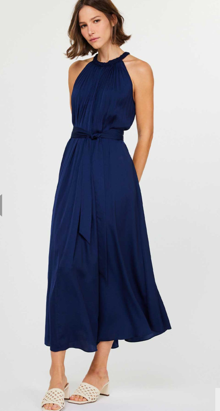 Amy Navy Long Halter Current Air Dress Fig Tree Jewelry & Accessories Amy Navy Long Halter Current Air Dress Fig Tree Jewelry & Accessories