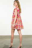 Nelly Rose Print Tiered THML Dress