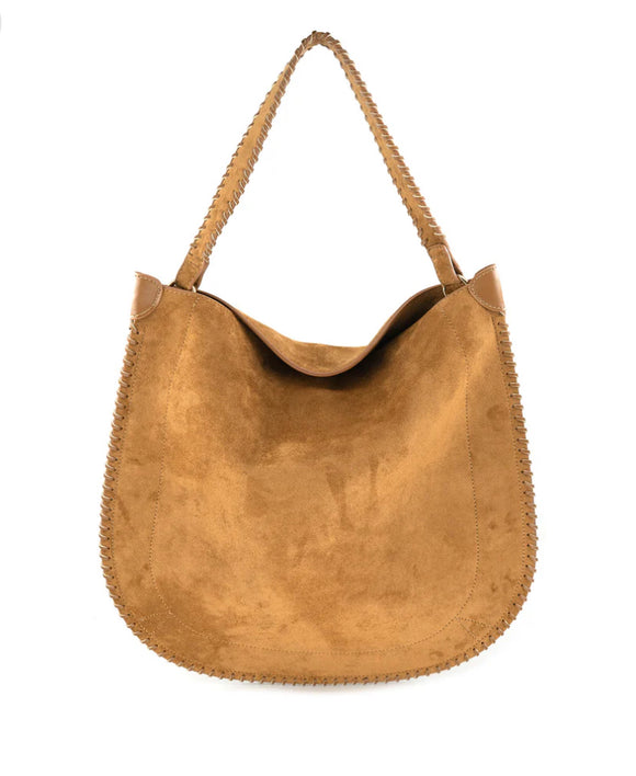 Kalia Tan Suede Soft Hobo BC Bag