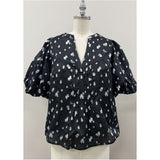 Lilly Puff Sleeve Spotted THML Top