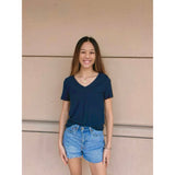 Malibu Uniform Blue V Neck T-Shirt