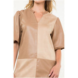 Angela Tan Leather THML Dress