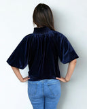 Evie Puff Sleeve Suede THML Top