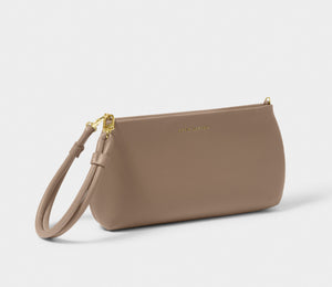 Asha Mocha Wristlet Clutch By Katie Loxton