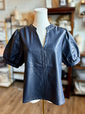 THML Brigitte Soft Leather Top