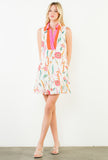 THML Sheri Sleeveless Floral Pattern Dress