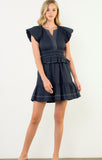 Beatriz Short Sleeve V-Neck THML Dress