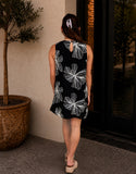THML Marnie Sleeveless Floral Embroidery Detail Dress
