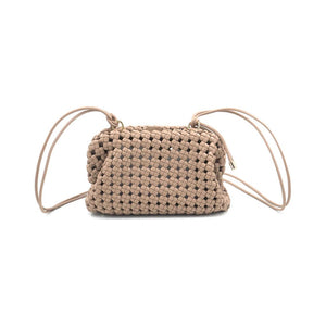 Sealy Taupe Vegan Woven Crossbody BC Bag