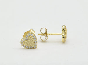 Laura Heart Stud Earrings