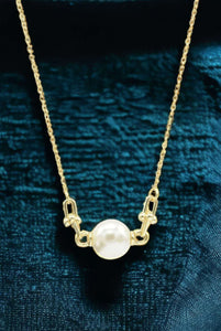 Alexa Single Pearl with Chain Necklace