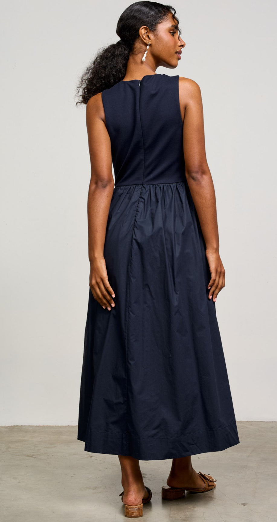 Talia Navy Tank Midi Skies Are Blue Dress Xs