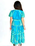 Yara Puff Sleeves Tiered Midi Current Air Dress
