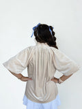 Jianna Puff Sleeve Suede THML Top