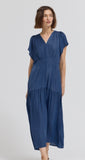 Ezrie Grade and Gather Blue Corn Midi Dress