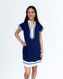 THML Emma Flutter Sleeves V Neck Dress