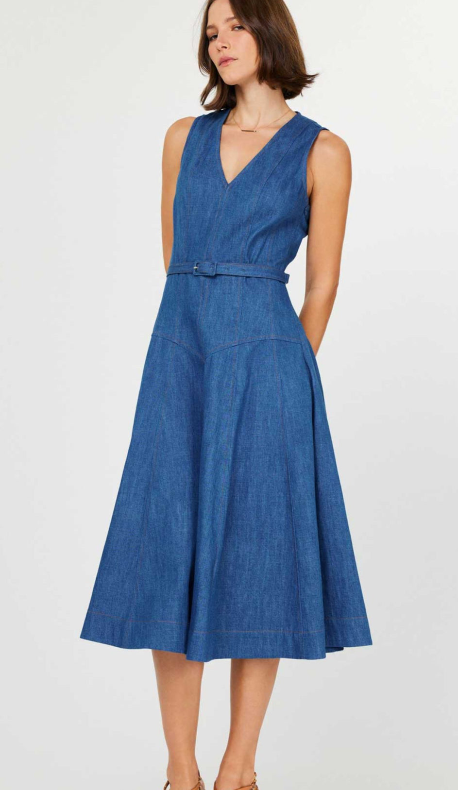 Zana Denim Mini Current Air Dress- SALE XS