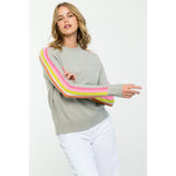 Faith Multi Color Sleeve THML Sweater