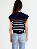 Daphine Sleeveless Striped Knit THML Top