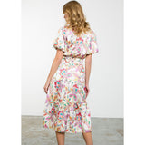 Lana Floral Paisley Print Midi THML Dress