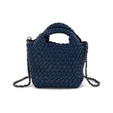 Emaline Navy Mini Tote BC Bag with Braided Strap