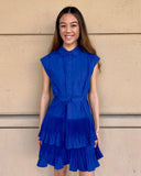 Alicia Blue Current Air Mini Dress