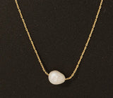 Addie Single Pearl Necklace