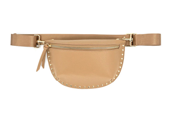 Evie Camel Studded Fanny Pack BC Bag