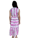 THML Joni Sleeveless Floral Pattern Midi Dress