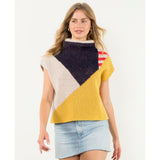 Becca Multi Color Short Sleeve THML Sweater