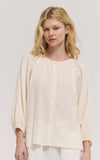 Cory Sleeve Round Neck Grade and Gather Blouse