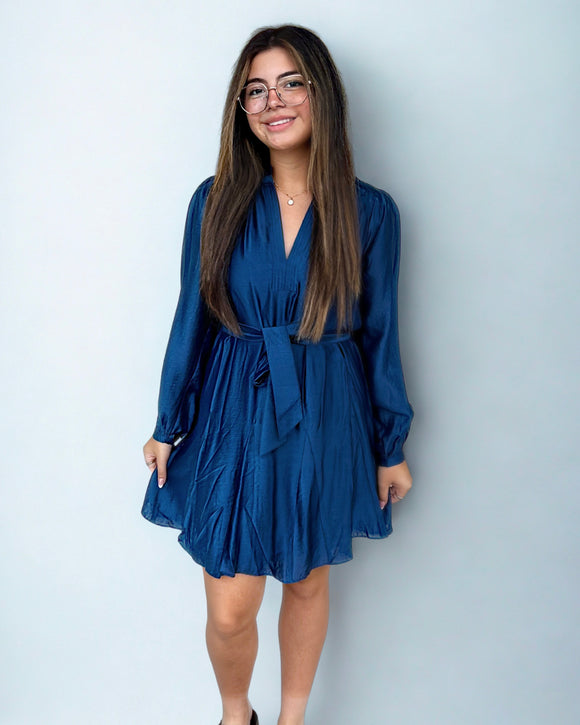 Rocio Long Sleeve Button Down Current Air Dress