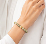 Mila Labradorite and Gold Bead Stacking Beaded Bracelet