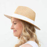 Kayla Panama Wide Brim Fedora Hat