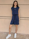 Margo Muscle Tee Cargo Skies are Blue Dress