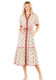 THML Jodie Floral Collared Long Dress