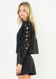 Berkley Eyelet Detailed Long Sleeve THML Top