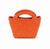 Emaline Orange Mini Tote BC Bag with Braided Strap
