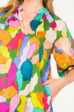 Glenda Puff Sleeve Multi Color THML Dress