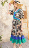 Karly Palm Print VOY Dress