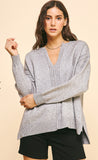 Gia Grey V-Neck PINCH Sweater