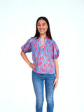 PINCH Tara Botanical Print Blouse Top