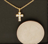 Avery Mini CZ Cross Necklace