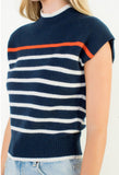 Daphine Sleeveless Striped Knit THML Top