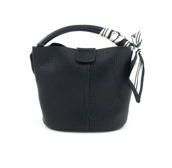 Nancy Black Tote BC Bag with Scarf