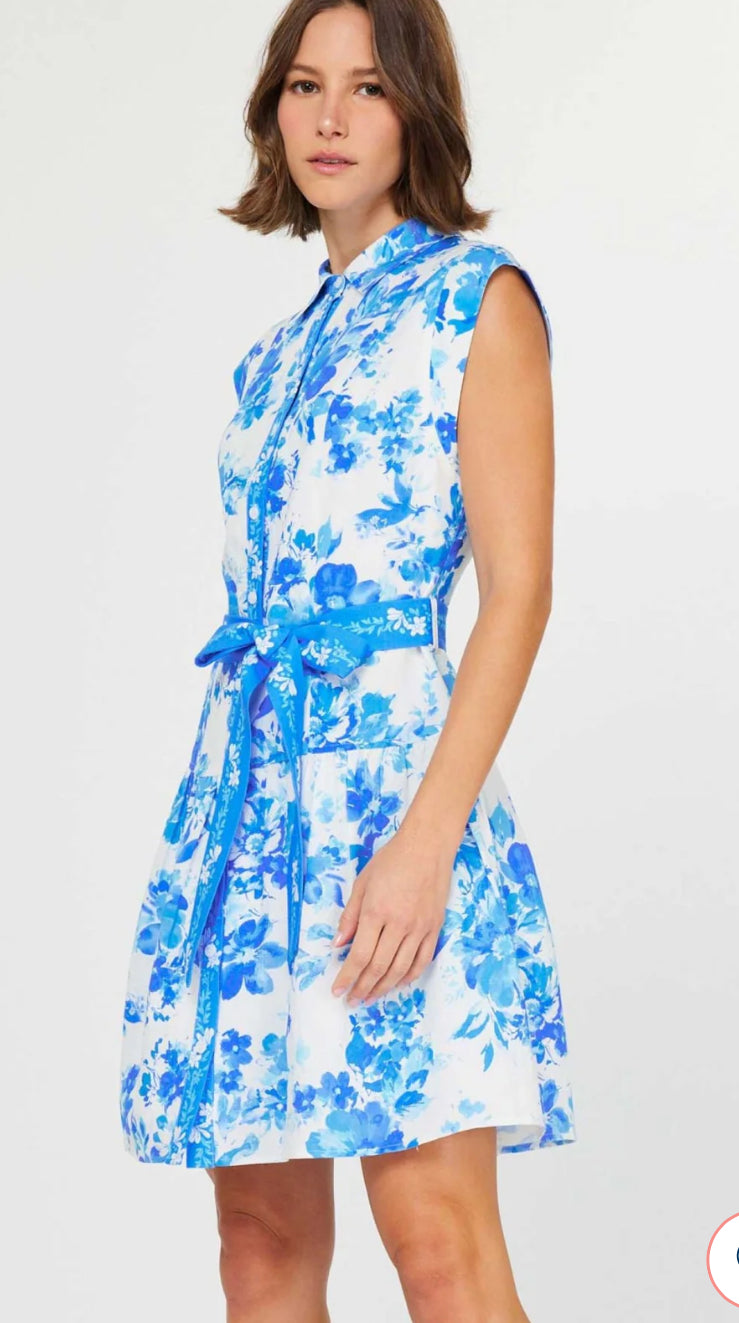drop waist dress with scarf Avec Les Filles Women's Heart Detailed Sleeveless Mini Dress