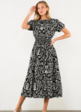 THML Mirabel Pattern Maxi Dress With Slit