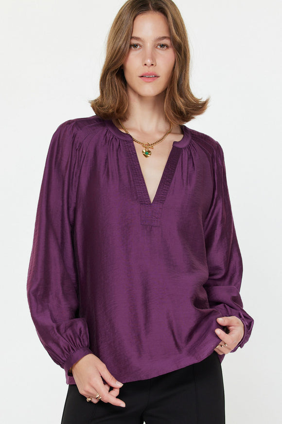Tracy Long Sleeve Current Air Blouse