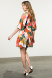 Amy Puff Sleeve Multi Color THML Dress