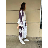 Alita Beach Purple Tie Dye Kimono-SALE